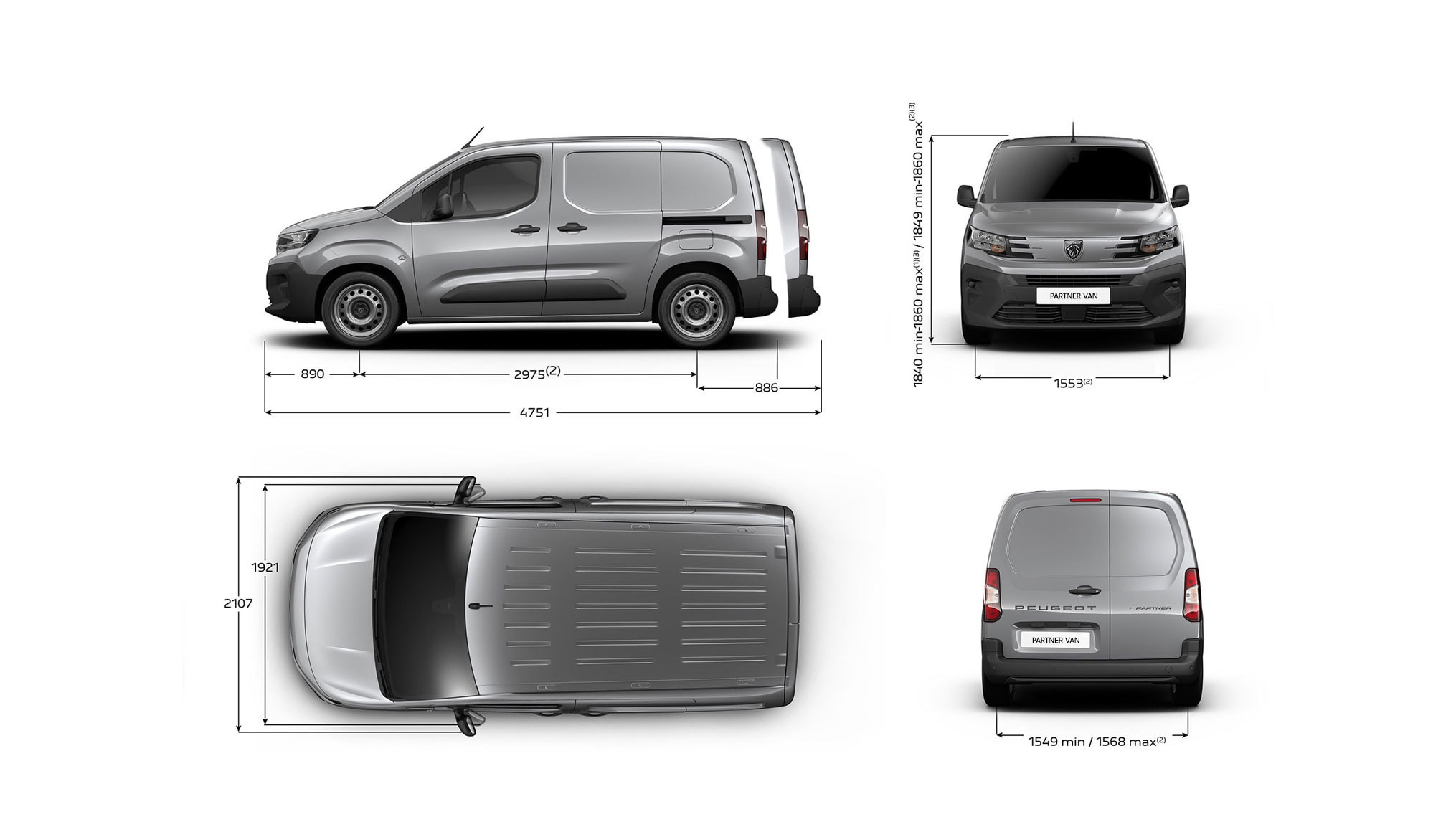 Peugeot Partner Van Boyutlar